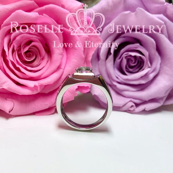 Side Stone Men's Ring - TM2 - Roselle Jewelry