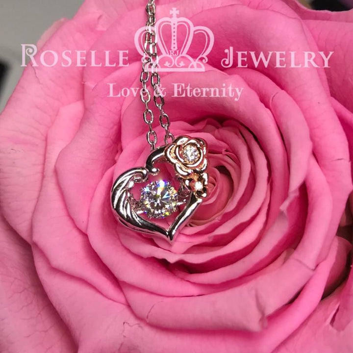 Floral Dancing Stone Pendants - CD11 - Roselle Jewelry