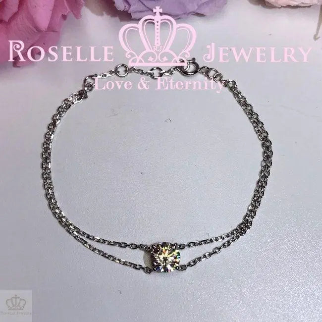 Solitaire Chain Bracelet - BR1 - Roselle Jewelry