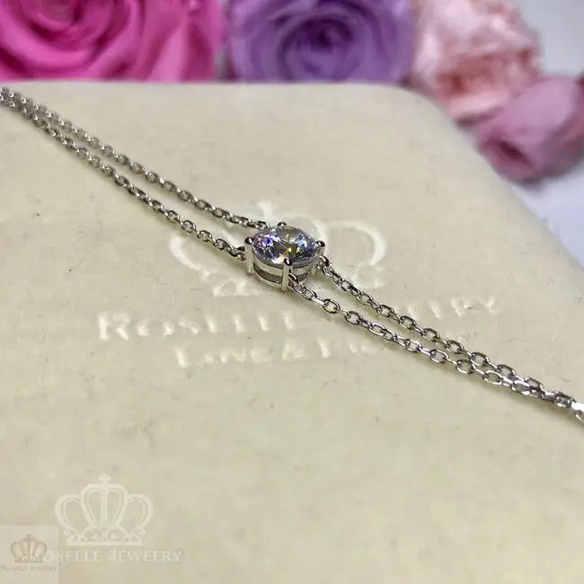 Solitaire Chain Bracelet - BR1 - Roselle Jewelry