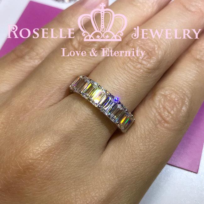 Emerald Cut Eternity Wedding Ring - BH2 - Roselle Jewelry