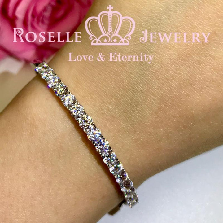 Fashion Half Eternity Bracelet - BG6 - Roselle Jewelry