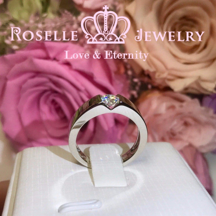 Simple Mens Engagement Ring - NM1 - Roselle Jewelry