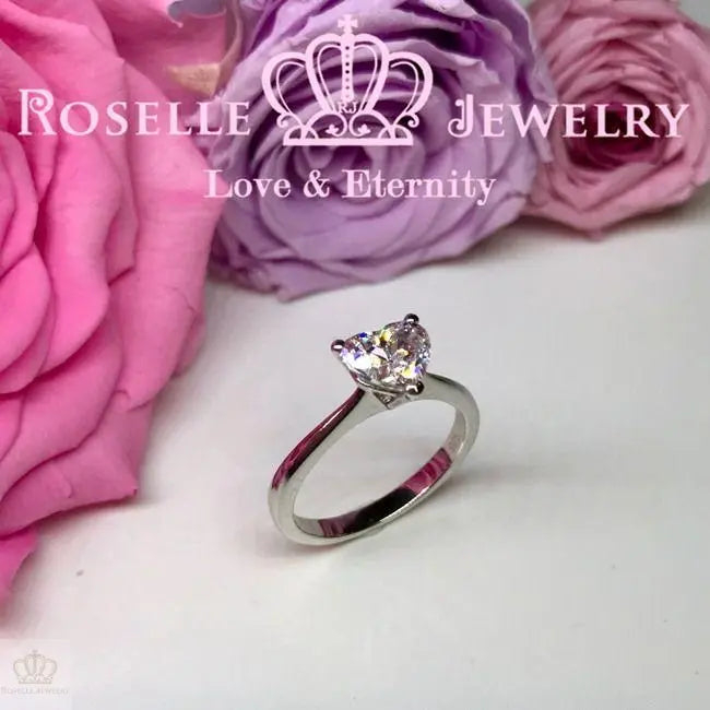 Happy Heart Solitaire Engagement Ring - NH2 - Roselle Jewelry