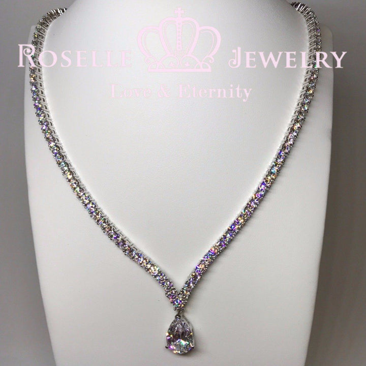 Luxury Bridal Banquet Detachable Necklace - GP1 - Roselle Jewelry