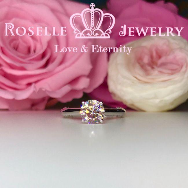 Vintage Four Prong Solitaire Engagement Ring - V26 - Roselle Jewelry