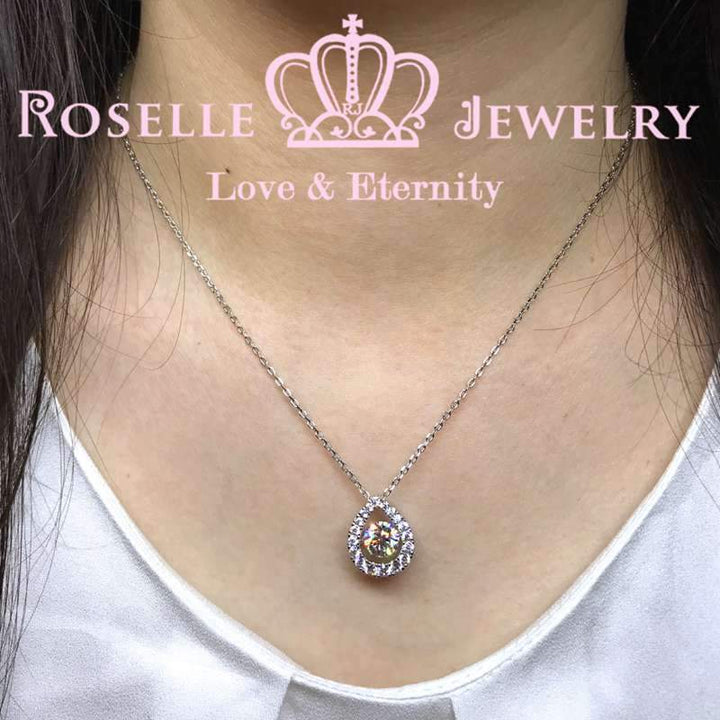 Pear Shape Dancing Stone Pendants - CD9 - Roselle Jewelry