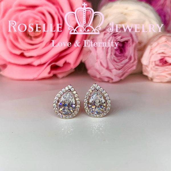 Detachable Pear Cut Earring - EP4 - Roselle Jewelry