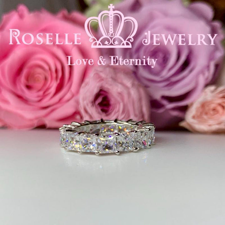 Princess Cut Eternity Wedding Ring - BH3 - Roselle Jewelry