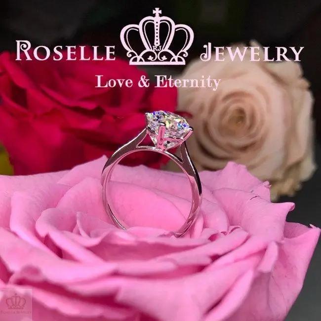 Four Prong Solitaire Diamond Engagement Ring [Setting Only] - KNT10 - Roselle Jewelry