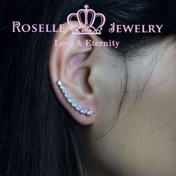 Ear Clip Bone Earrings - ER8 - Roselle Jewelry