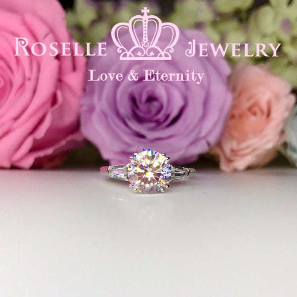 Three Stone Engagement Rings - T16 - Roselle Jewelry