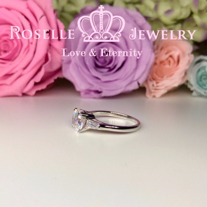 Three Stone Engagement Rings - T16 - Roselle Jewelry