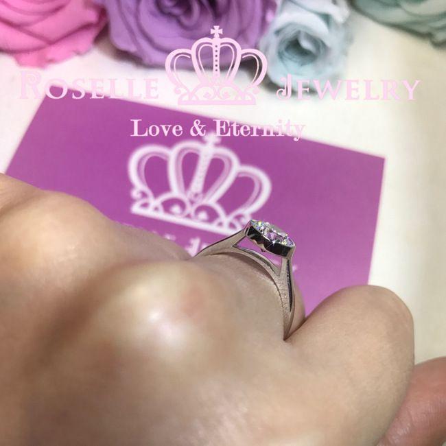 Bezel Setting Engagement Ring - NT13 - Roselle Jewelry