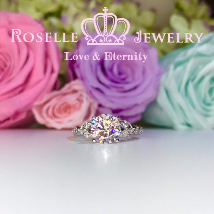 Vintage Floral Engagement Rings - V18 - Roselle Jewelry