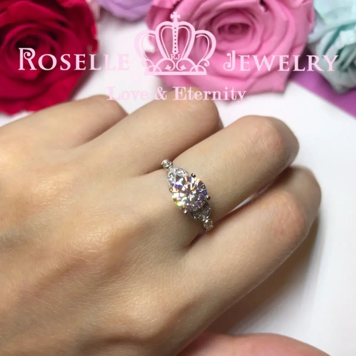 Vintage Floral Engagement Rings - V18 - Roselle Jewelry