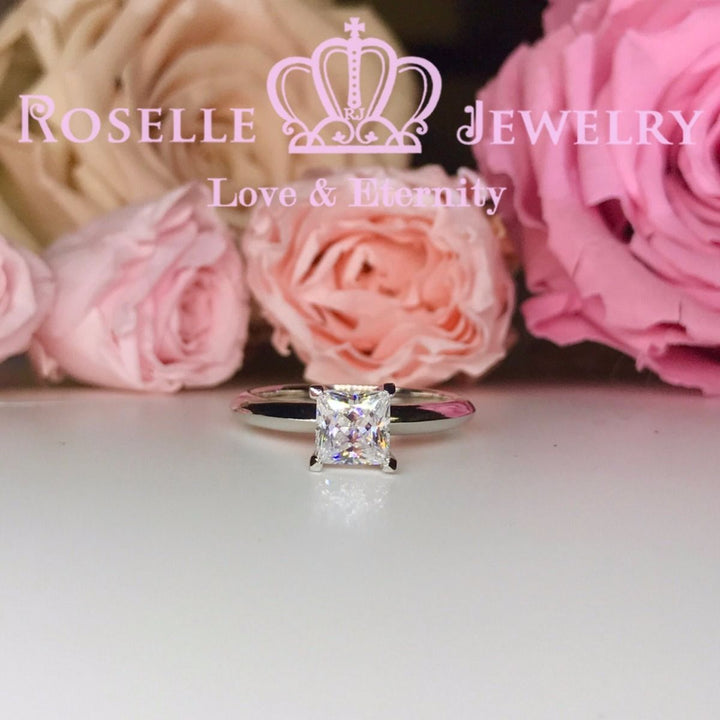 Princess Cut Solitaire Engagement Ring - NS2 - Roselle Jewelry