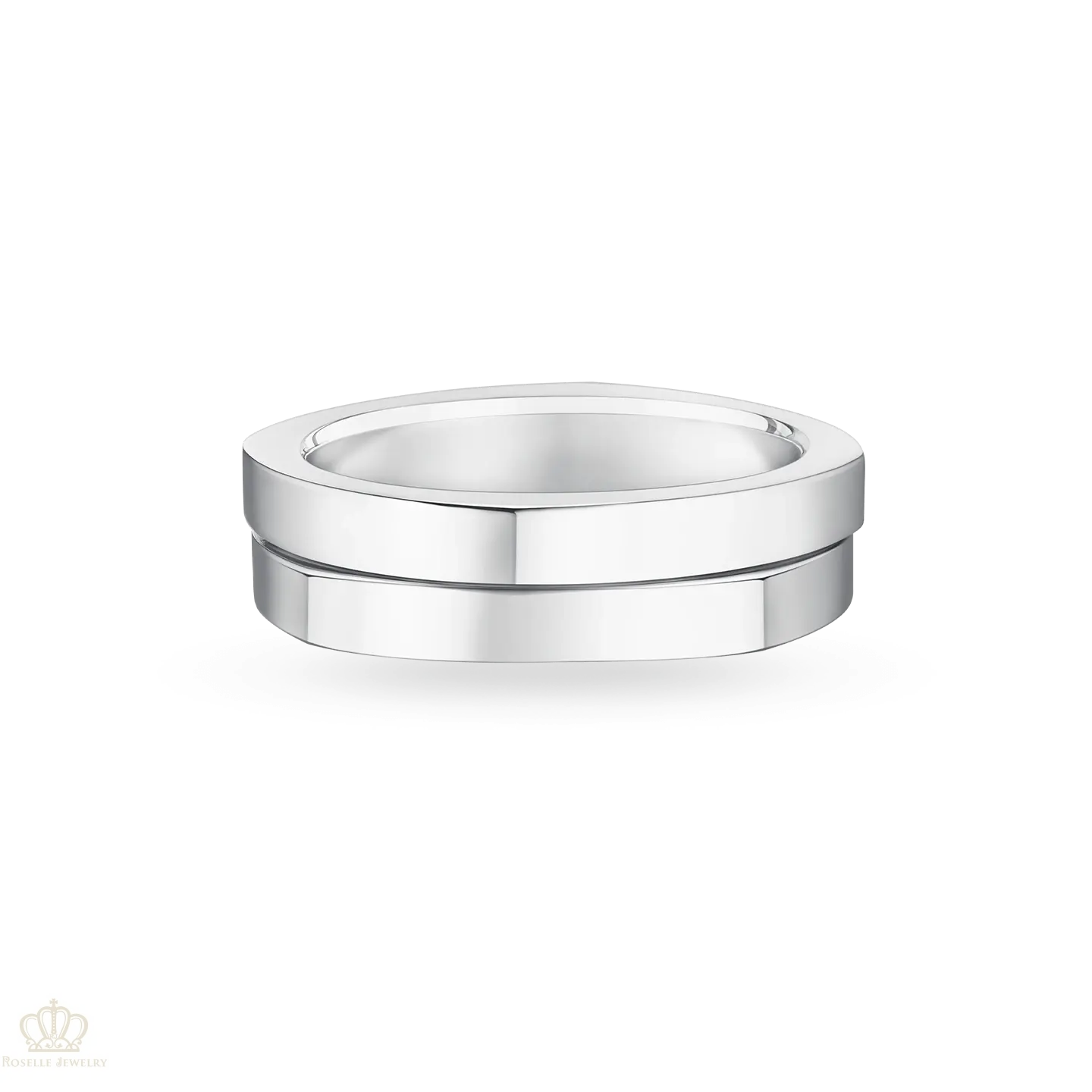 Men's Infinite Wedding Band Wedding Ring - NM38 - Roselle Jewelry