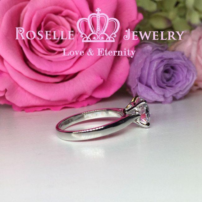 Four Prong Diamond Engagement Ring [Setting Only] - KNT9 - Roselle Jewelry