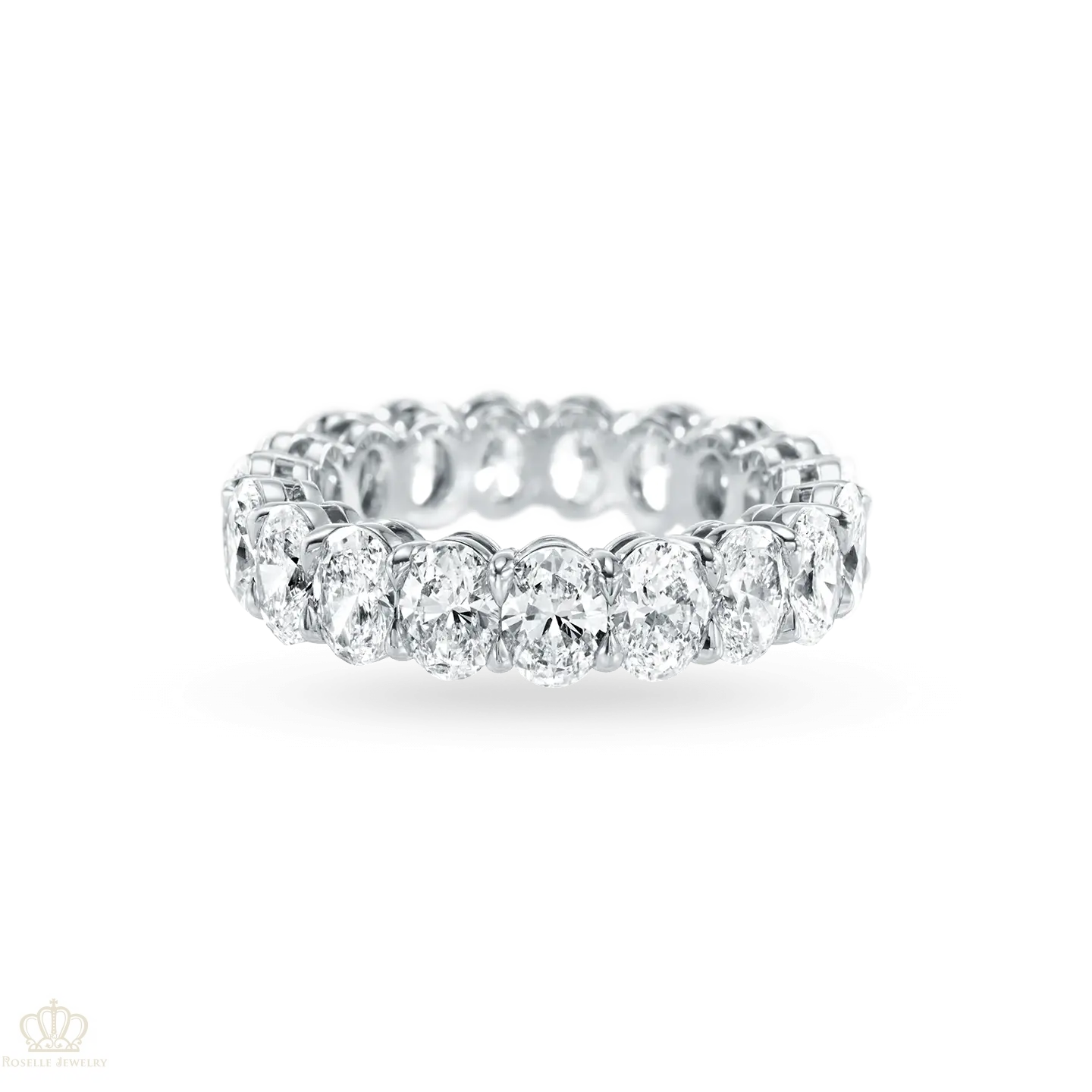 WR011 - Eternity Oval Cut Diamond Wedding Band Ring CHARLISA™
