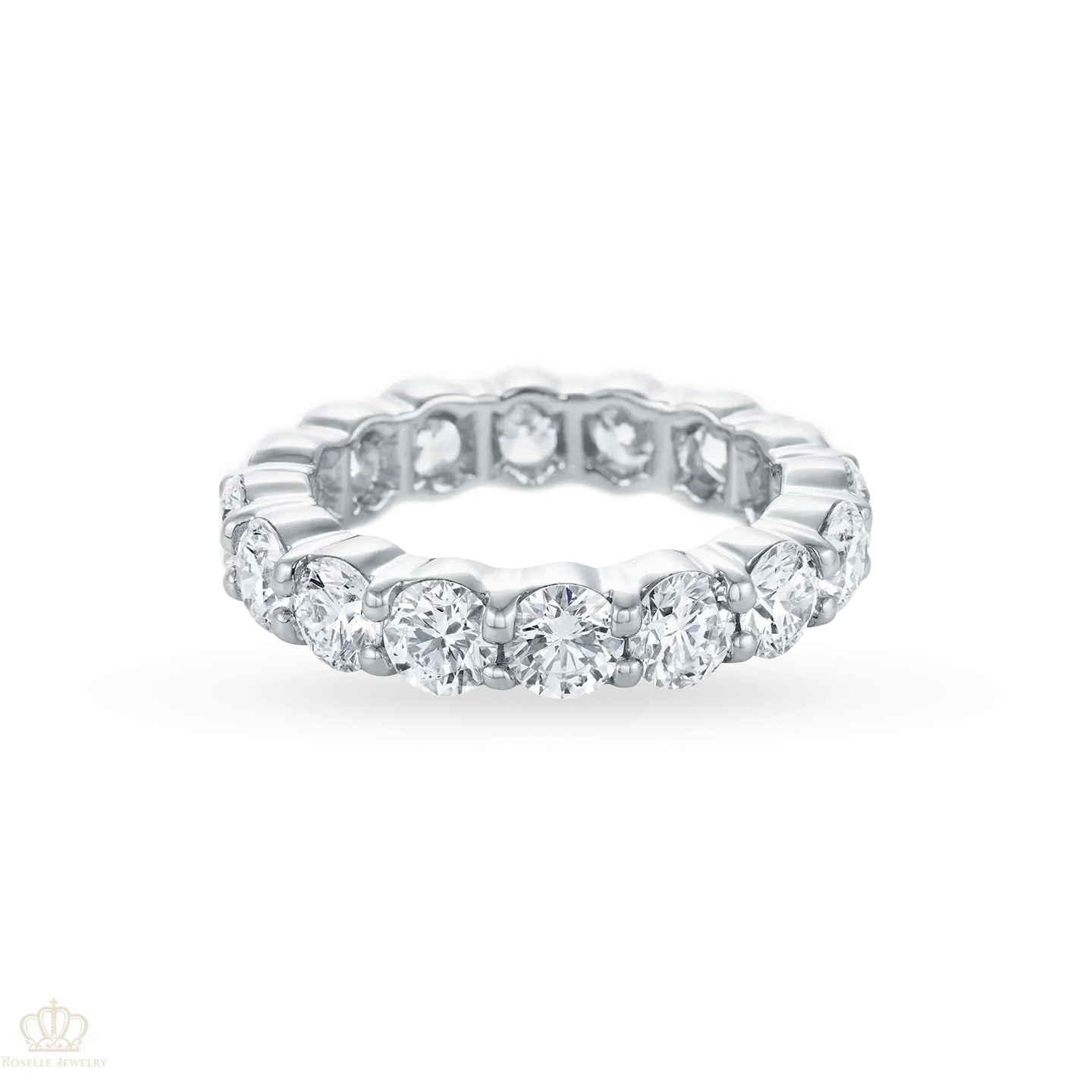 WR010 - Eternity Brilliant Cut Diamond Wedding Band Ring Camélia™